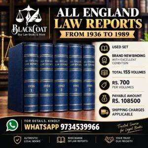 All England Law Reports (AELR) Used Complete Set From 1936 to 1989 in 155 Volumes With Brand New Binding